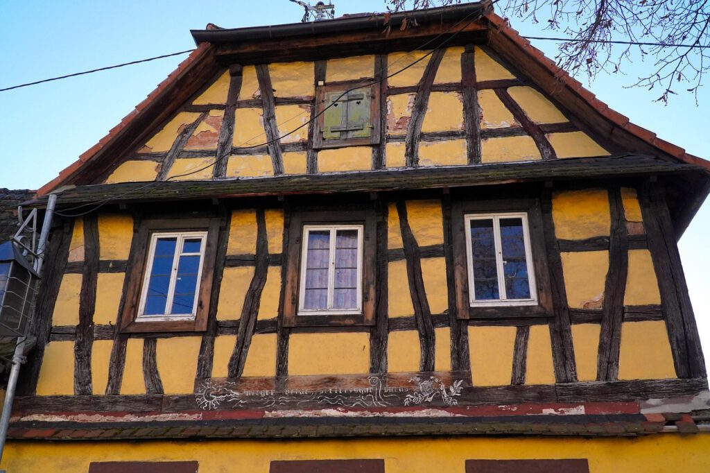 Historisches Fachwerkhaus als Beispiel für die Verwendung von Eiche im Hausbau