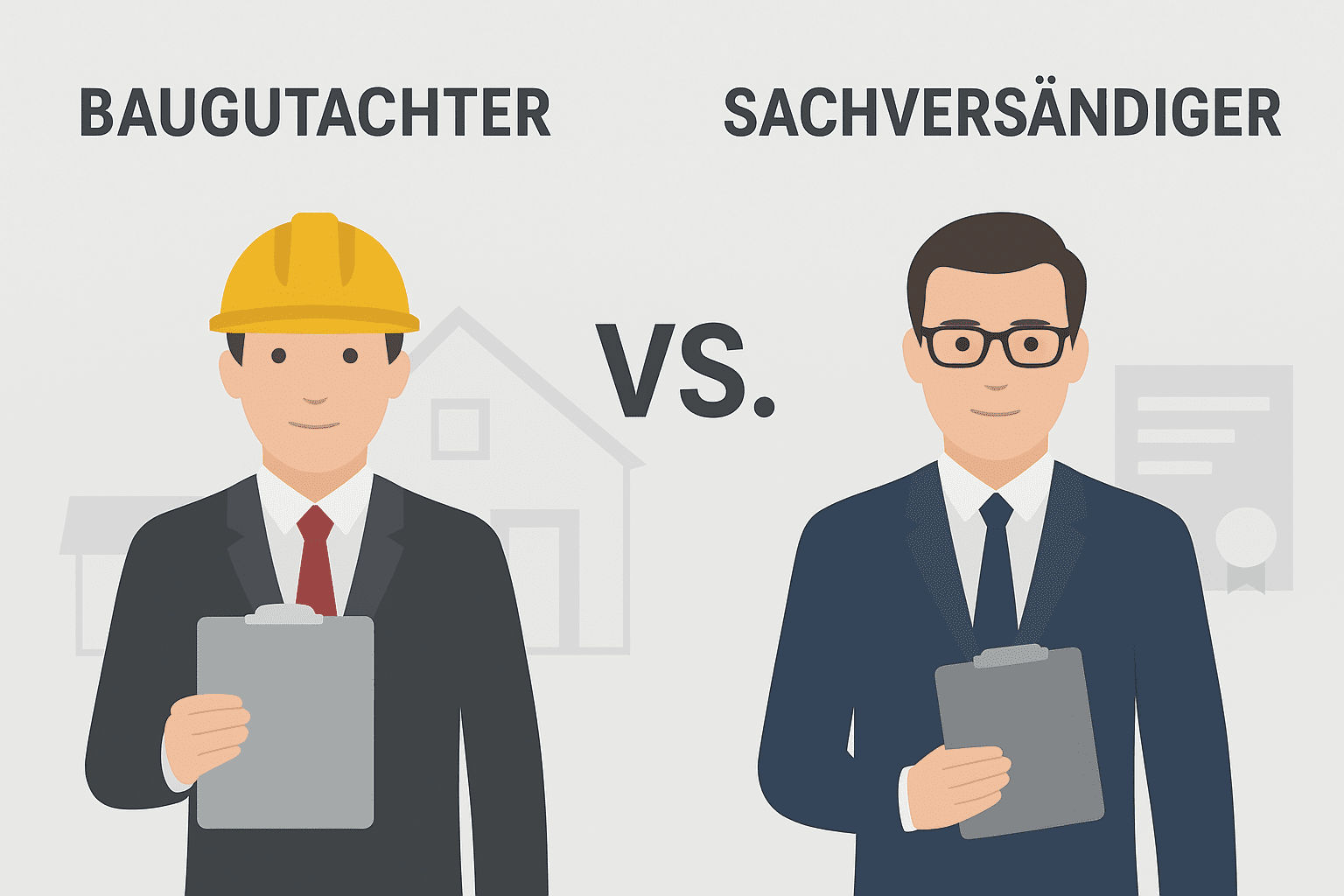 Baugutachter vs. Sachverständiger