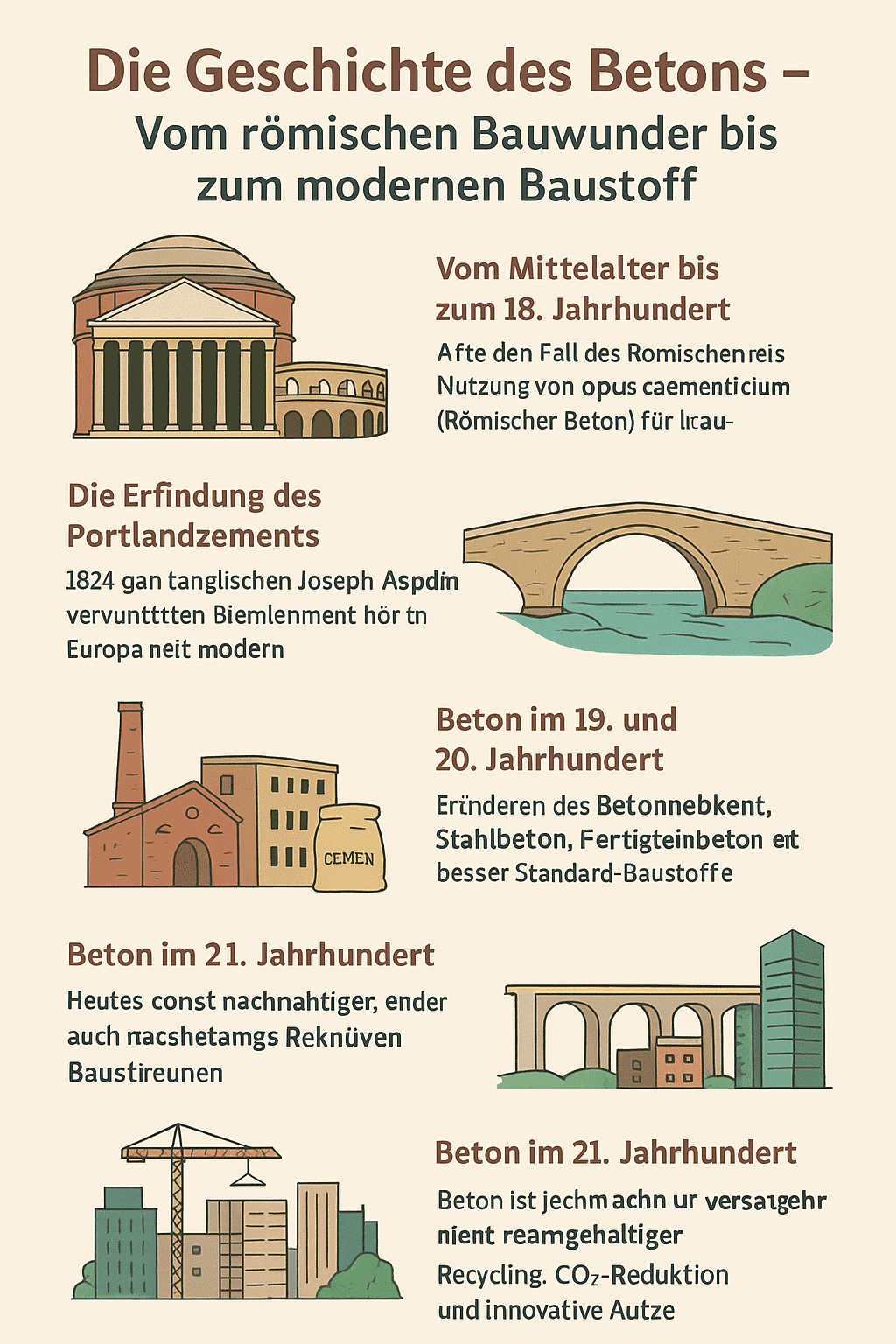 Die Geschichte des Betons